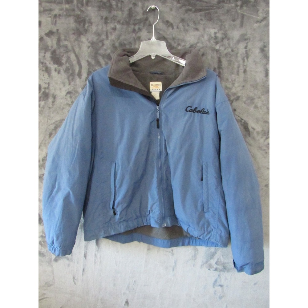 Cabela's Men's XXL 10,000 ft Above Sea Level Blue Fleece Lined Jacket Coat VTG